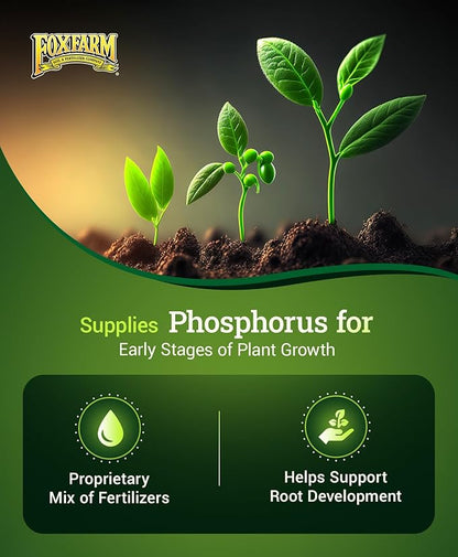 FoxFarm Happy Frog Jump Start Fertilizer, Seedling Fertilizer for Essential Nutrients of Container Plants - Supports Strong Organic Growth with Phosphorus and Calcium, NPK 3-4-3 (4 lb)