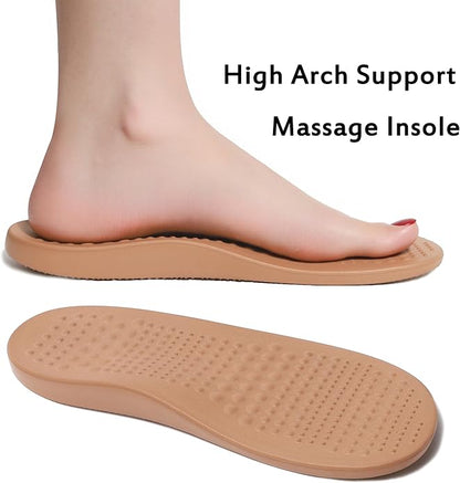 Women Men Orthopedic Clogs Arch Support Garden Shoes Sandals Slippers with Plantar Fasciitis Insoles