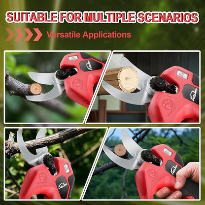 Electric Pruning Shears Compatible with Milwaukee m18 Battery Brushless Electric Shears with LCD Display 0.8-1.2 Inch Cutting Diameter for Gardening, Branch, Tree Trimming (NO Battery)