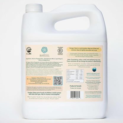 MARPHYL Organic Cal-Mag Liquid Fertilizer – Calcium & Magnesium Supplement to Correct Plant Deficiencies, Supports Strong Growth for Garden Flowers, Vegetables, Succulents & Hydroponics