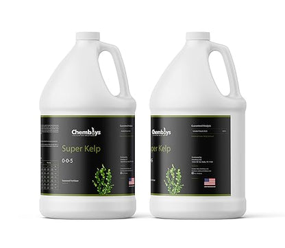 Chemboys Super Kelp Liquid Seaweed Fertilizer – Kelp Plant Food Supplement for Plant Growth Bloom & Yield Boost – Liquid Kelp Seaweed Concentrate Garden Fertilizer - 55 Gallon Drum