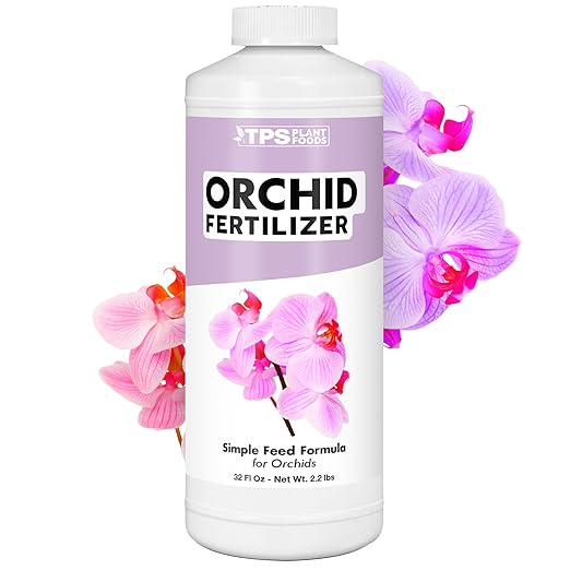 Orchid Fertilizer– Liquid Orchid Plant Food for All Varieties, Supports Healthy Growth & Blooms, 32 oz