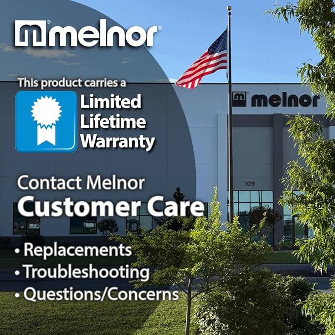 Melnor 65119-AMZ 2-Pattern Vortex Garden Hose Sprayer Nozzle, QuickConnect Product Adapter, Black, Yellow, Slip Resistant Water Hose Nozzle for Car Washing, Patio, Pet