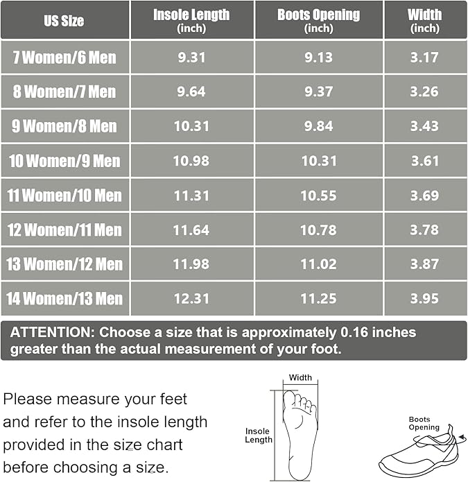 Kalkal Men's Rain Boots, Waterproof Garden Shoes, Neoprene Rubber Footwear for Camping, Lawn Care, Gardening and Yard Work(Size 6-14)