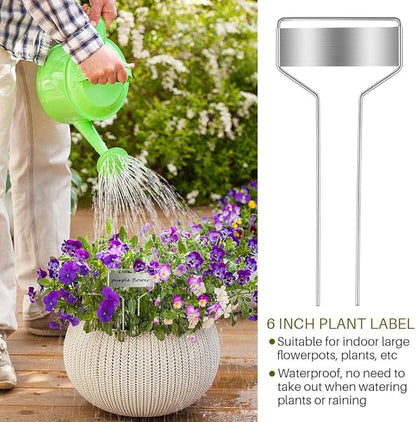30PCS Metal Plant Labels, Tags, and Markers - Copper Garden Labels, Reusable Weatherproof Rainproof Plant Markers - 4 Inch & 6 Inch