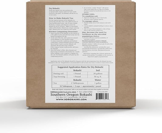Premium Compost Starter & Soil Amendment – All-Natural Fermented Bran Inoculant for Indoor Composting, Odor Control, and Garden Health - 13 Pounds