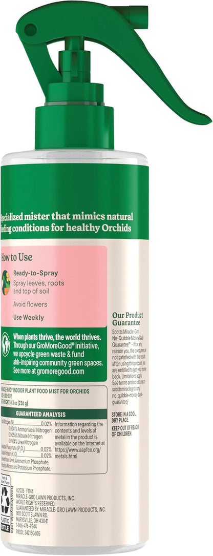 Miracle-Gro Indoor Plant Food Mist for Orchids, Orchid Plant Food, 8 fl. oz., 2-Pack