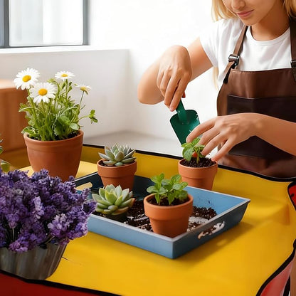 Portable Repotting Mat Leak-Proof and Waterproof Gardening Mat Used for Repotting and Transplanting Plants Easy to Clean and Store It's The for Gardening Enthusiasts 39.5" X 39.5"