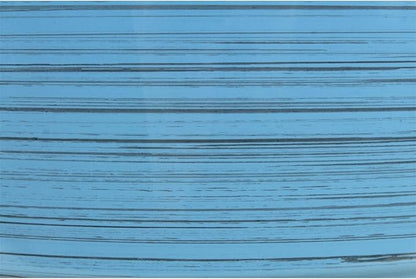 Garden Elements Indoor/Outdoor Glazed Brushed Happy Plastic Planter, Large, Bright Blue, 15"