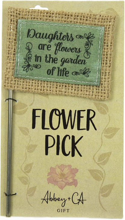 Cathedral Art Abbey & CA Gift Daughters Are Flowers Flag Flower Pick