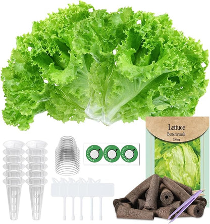 12-Pod Lettuce Seed Pod Kit for AeroGarden, iDoo, Ahopegarden Hydroponic Growing System, 350mg Seeds