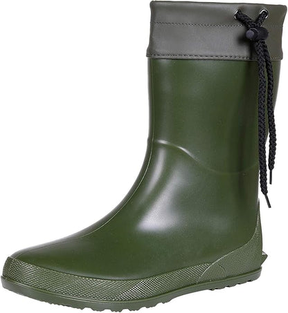 Asgard Women's Mid Calf Rain Boots Collar Gardening Boots Ultra Lightweight Portable Garden Shoes