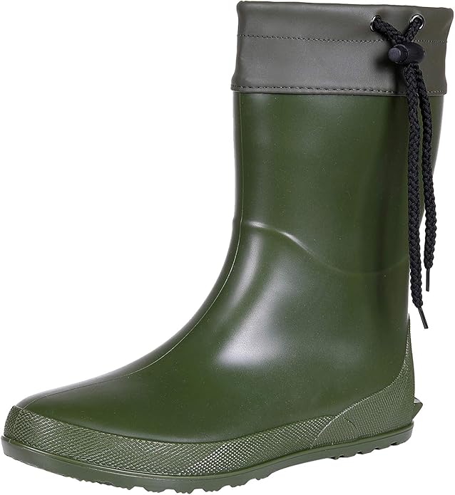 Asgard Women's Mid Calf Rain Boots Collar Gardening Boots Ultra Lightweight Portable Garden Shoes