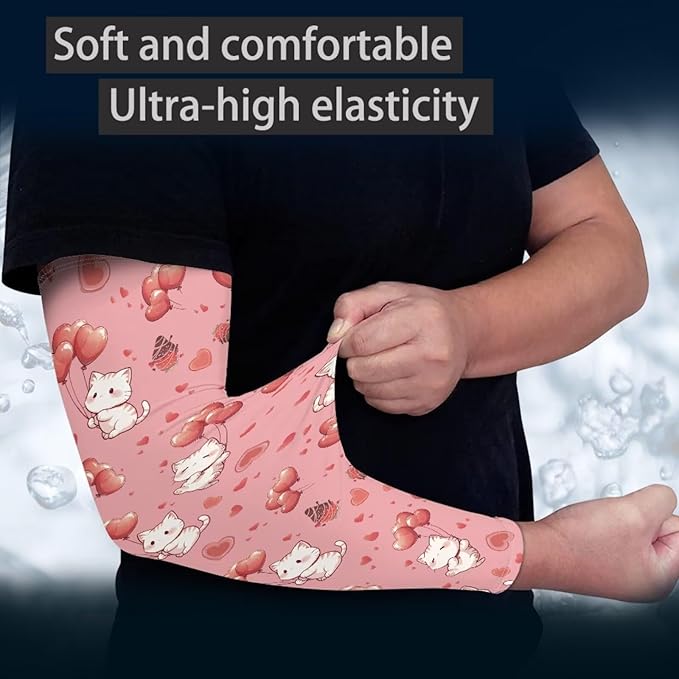 Binienty Unisex Arm Sleeves for Driving, Golf, Cycling, Sports, UV Protector Cooling Arm Sleeves Cover