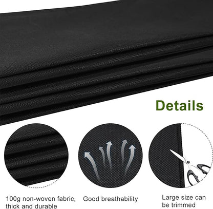 Raised Garden Bed Liner Non-Woven Fabric, Elevated Planter Box Replacement Fabric for Outdoor Raised Beds Vegetable Trugs Backyard Flowerbeds, Holds Soil Allows Water to Drain