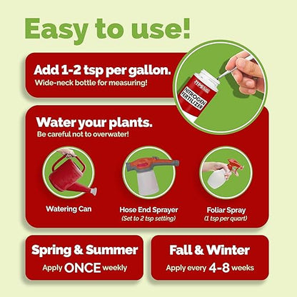 Nitrogen for Plants, Tri-Source N Nitrogen for Lush Green Growth, Liquid Plant Fertilizer 128 oz (1 Gallon)