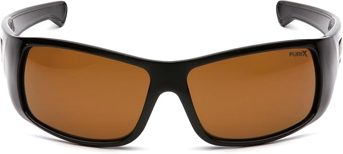 Pyramex Furix Safety Glasses Black Frame Clear Anti-Fog Lens