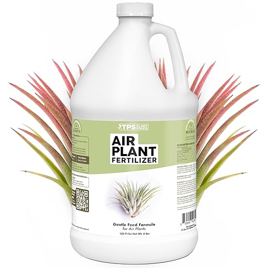 TPS NUTRIENTS Air Plant Fertilizer for All Tillandsia Air Plants, Use As Foliar Spray or for Soaking, Liquid Plant Food, 1 Gallon (128 oz)