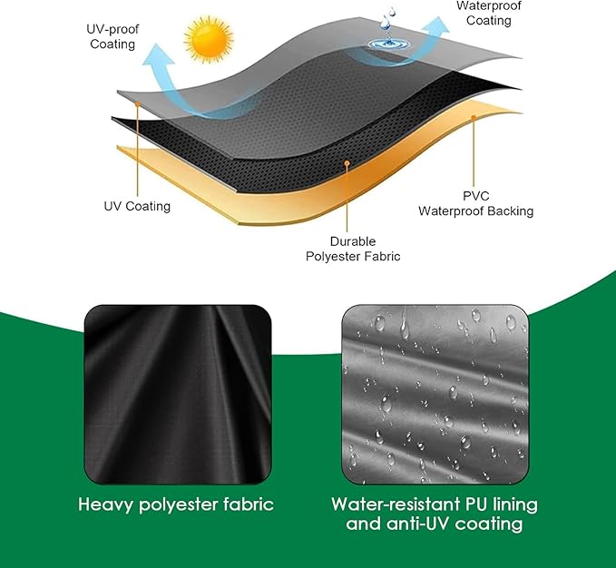 Planter Cover, for Veradek Tall Rectangular Planter, Heavy Duty Frost Cover for Outdoor Winter Frost Cold Weather, Black 30" x 12" x 29"