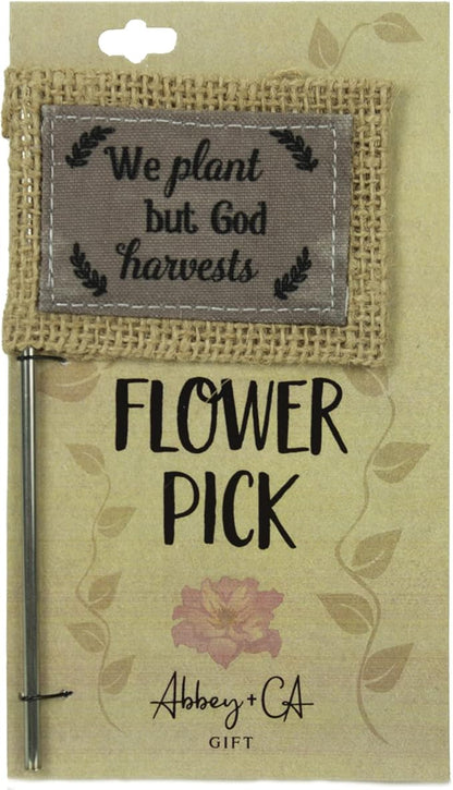 Cathedral Art Abbey & CA Gift We Plant Flag Flower Pick