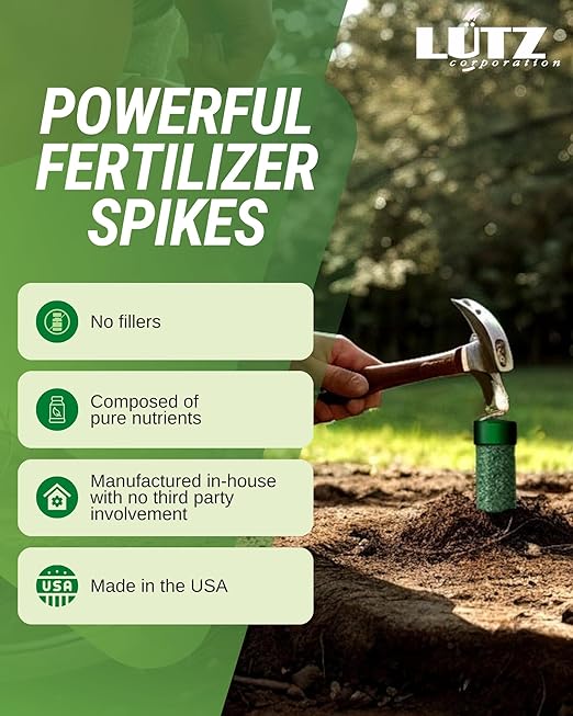 Maintenance Palm Tree Fertilizer Spikes, Pack of 40 - Fertilizer Sticks & Plant Food Spikes for Palm Trees & Ferns - Contains Manganese, Magnesium, Potassium, Sulfur, Iron, Copper