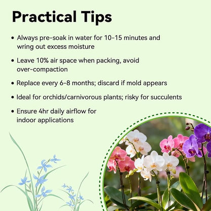 ZeeDix Natural Sphagnum Moss for Plants, Orchid Moss Potting Mix for Repotting, High Water Retention, Help with Maintain Humidity, Plant Moss for Gardening, Hanging Baskets, Reptile Bedding, 1QT