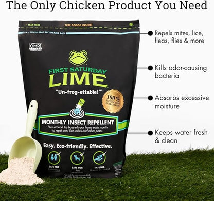 First Saturday Lime Insect Deterrent-20LB Bag| Monthly Insect Shield| Multi-Purpose Insect Control for Outdoors| Prevents Ants & Other Insects