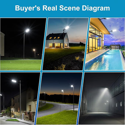 10000W Solar Street Lights Outdoor Waterproof IP66 , Heavy Duty Solar Powered LED Flood Light, Commercial Parking Lot Dusk to Dawn, 7000K Motion Sensor with Remote Control Garage, Pathway 2 Pack