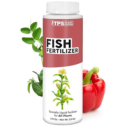 Fish Fertilizer, Complete Liquid Fish Plant Food, 8 oz (250mL)