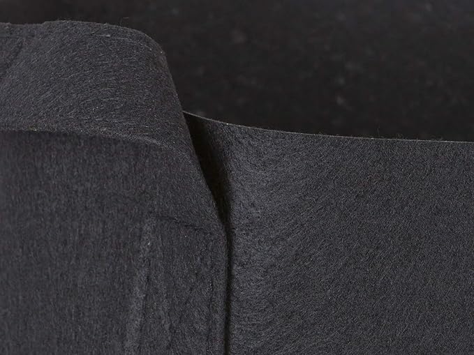 247Garden 5-Pack 30 Gallon Grow Bags/Aeration Fabric Pots w/Handles (260GSM, Black, 15.5H x 24D)
