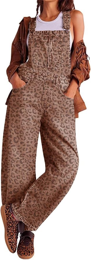 loveimgs Women Y2k Baggy Barrel Jeans Overalls Wide Leg Denim Pants Bib Overalls Jumpsuit Boyfriend Patchwork Jeans