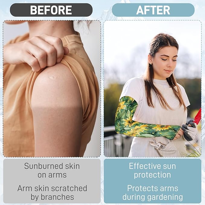 Gardening Sleeves for Women Farm Sun Protection Thorn Proof Cooling Arm Sleeves to Cover Arms for Garden Sports