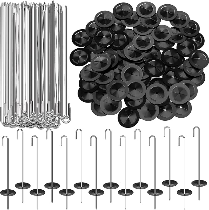 Solar Panel Guard Clips Animal Guard Fastener Animal Roll Kit Stainless Steel Fastener Clips for Solar Panel Bird Wire Pigeon Fence(100 Packs,25 mm)