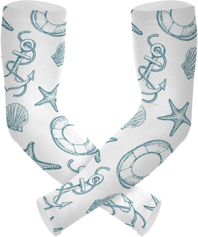 Wamika Gardening Sleeves Spring Globe Daisy Flowers Farm Sun Protective Arm Sleeves with Tumb Hole