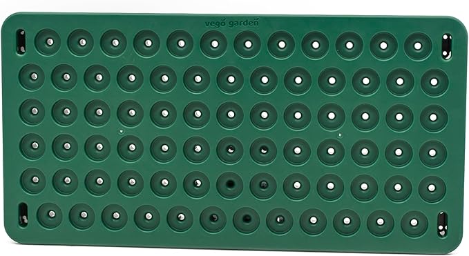 Vego garden 3-in-1 Plant & Pop Board Seedling Popper Tool, 10" x 20", Works Perfectly with Stackable Seedling Trays