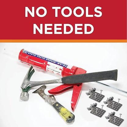 Roof Clips, Safe for Heat Tape, Electric Cable & Roof Heat Cable Installation, Prevents Roof Damage, Easy Nail-Free Outdoor Cable Clips, Your Ultimate Cable Clip (.825-25 Pack)