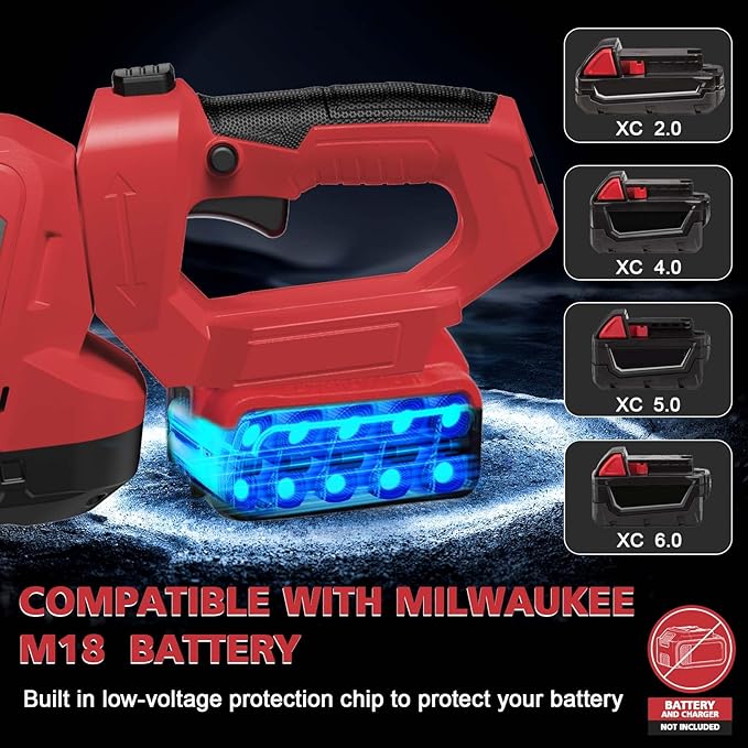 Hedge Trimmer Cordless Compatible with Milwaukee M18 Battery, 22-Inch Battery Hedge Trimmer, Brushless Bush Trimmer, 2/3'' Cutting Capacity, Lightweight & Rotatable Handle(No Battery)
