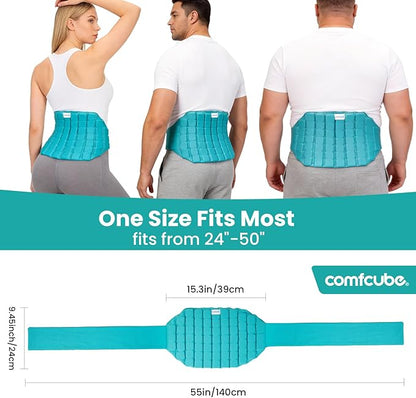 Large Ice Pack for Back Pain Relief, 2 Hours Long Lasting Cold Lower Back Wrap, FSA Eligible, Flexible Cold Pack for Lumbar Pain, Sciatica, Coccyx, Herniated or Degenerative Disc, Surgery