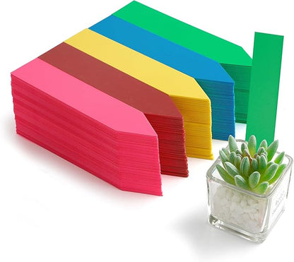 Plant Labels, Plastic Plant Tags, 150PCS, 4inch, Mixed Colors, Plant Stakes, Plant Markers, Garden Markers, Garden Tags, Plant Labels for Seedlings, Garden Labels