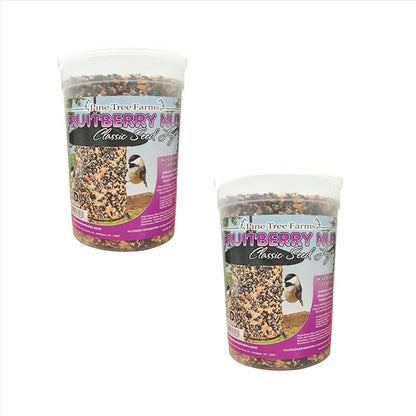 2 Pack, Pine Tree Farms 8006 Fruit Berry Nut Classic Seed Log, 68-Ounce
