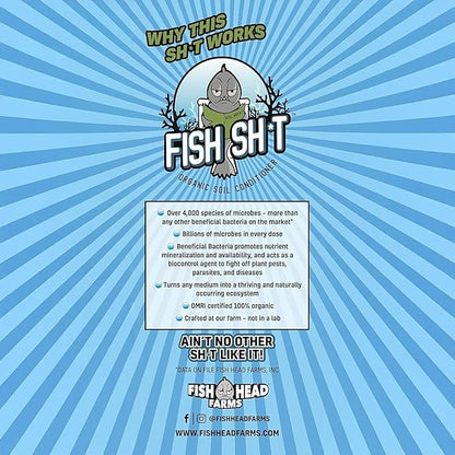 Fish Head Farms Organic Soil Conditioner for Yield and Flavor Enhancement. Improves Fertilizer Efficiency. Useful in Both Garden Soil and Hydroponics Applications. 250 mililiters