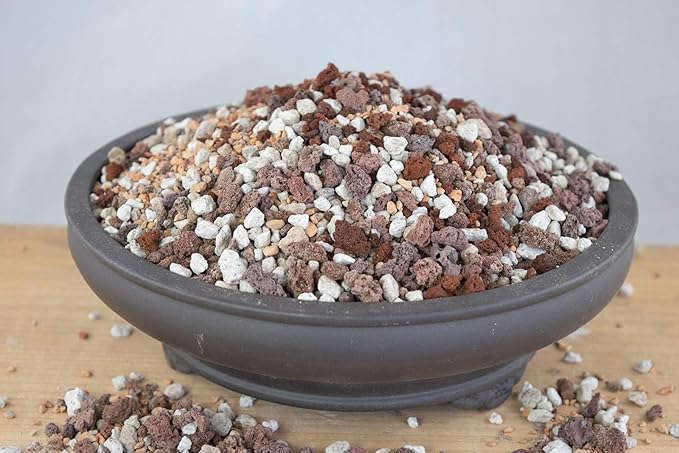 1 Qrt. Pre Mixed Pumice, Red Lava, Turface for Cactus & Succulent, Garden House Plant, Bonsi Tree Soil Mix - Medium Grain Inorganic Additive (1Q INORG M)