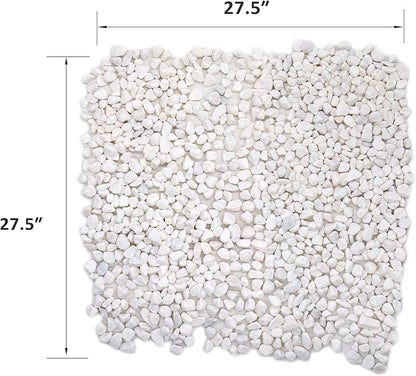 Rocks for Plants. White Decorative Pebbles. 0.5 to 1 Inch 18 lbs. for Garden, Landscaping, Indoor, Vase fillers, Crafting, Succulents, pots, Plants