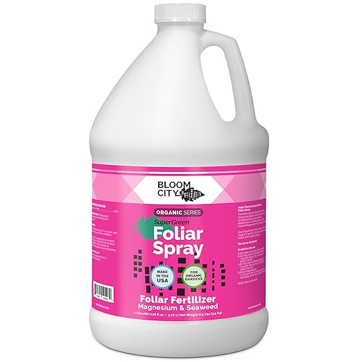 Bloom City Organic SuperGreen Kelp Foliar Spray for Plants, Gallon (128 oz)