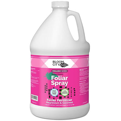 Bloom City Organic SuperGreen Kelp Foliar Spray for Plants, Gallon (128 oz)