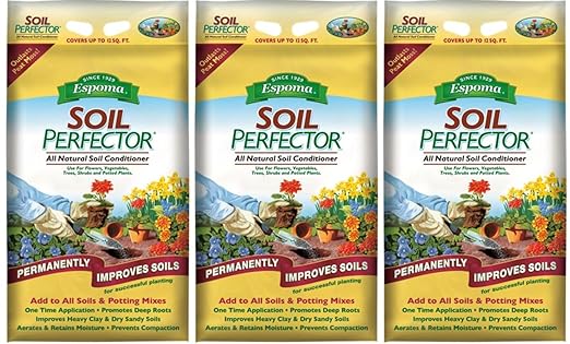 Espoma Soil Perfector Permanently Improves All Soils. A Simple One Time Application Prevents Compaction and Promotes Plant Root Growth.30 lb. Bag. Pack of Three