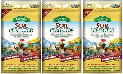 Espoma Soil Perfector Permanently Improves All Soils. A Simple One Time Application Prevents Compaction and Promotes Plant Root Growth.30 lb. Bag. Pack of Three