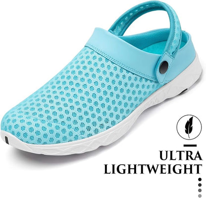 SAGUARO Men's Women's Quick Dry Garden Shoes Lightweight Breathable Gardening Clog Water Shoes Mesh Sandals for Sports Outdoor Beach Pool Exercise