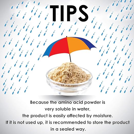 Compound Amino Acid Original Powder Water-Soluble Fertilizer, Agricultural Amino Acid Powder, Equipped with mini Dosage Spoon(300g)