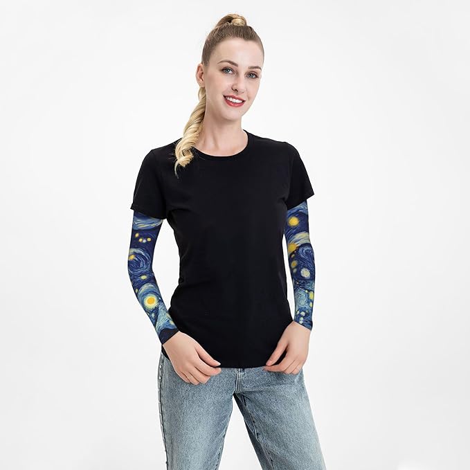 Arm Sleeves Outdoor Garden Sports Cooling Sun Sleeve for Women Men Farm
